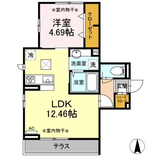 ボナール【1階】の間取り