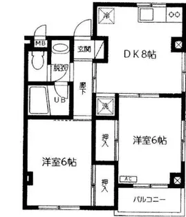 大貫マンション【2階】の間取り