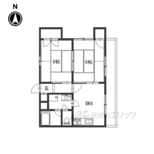 クレアコート精華【3階】の間取り