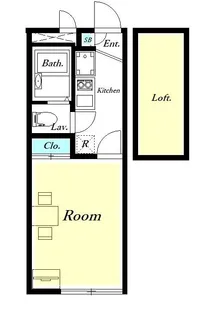 レオパレスさくら【1階】の間取り