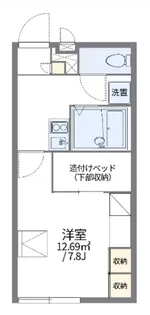 レオパレスリバーサイド コート【2階】の間取り