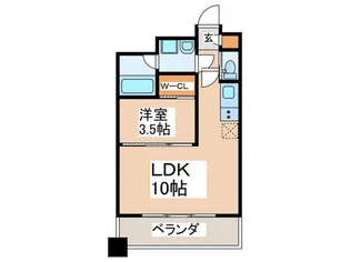 プレジオ弁天町EURO【10階】の間取り
