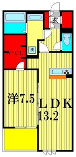 リシェスII【3階】の間取り