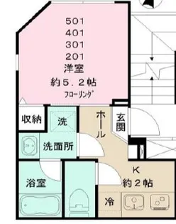 リベルテRS【2階】の間取り