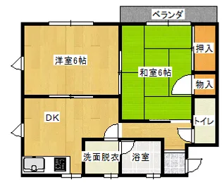 ザ・ルビーラック【2階】の間取り