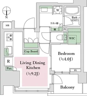ローレルアイ東中野【11階】の間取り