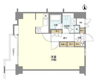 グランドメゾン飯田橋【1階】の間取り