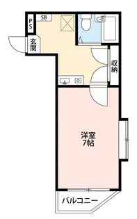 メディア上石神井【1階】の間取り