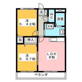 六条サンアルティア【4階】の間取り