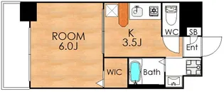 エステムプラザ梅田・扇町公園パークランド【4階】の間取り