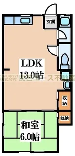 有楽荘【2階】の間取り