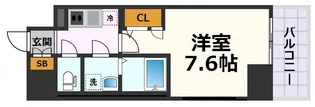 エスリード栄ラ・ヴィ【6階】の間取り