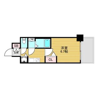 べラジオ三国駅前【3階】の間取り