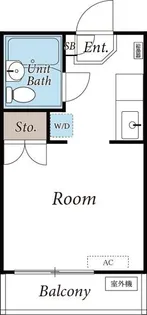 パレ・クレール白山【2階】の間取り