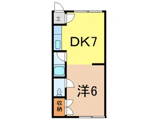 大栄ハイツ【2階】の間取り