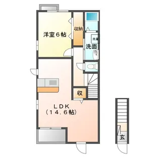 ニューウェーブ C棟【2階】の間取り