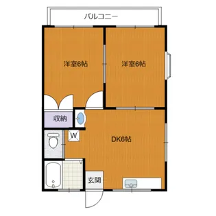 チェリーハイムA棟【1階】の間取り