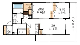 プレーリーヒロ【2階】の間取り
