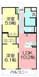 Gaspard【4階】の間取り