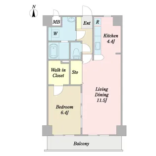 モデルノ【5階】の間取り