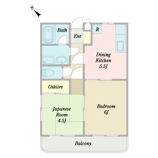 αNEXT湖北第二【1階】の間取り