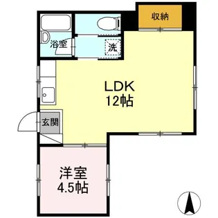 守屋ハイツ【3階】の間取り