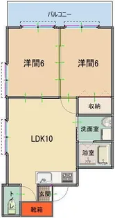 アクト大山【3階】の間取り
