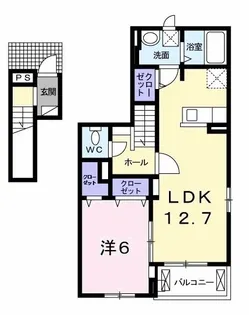 レスペランス【2階】の間取り