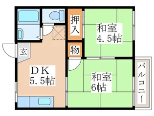 サウスイ-スト秋川【2階】の間取り
