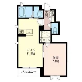 グランメール西船【1階】の間取り