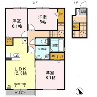 Prior【2階】の間取り