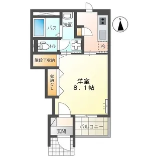 ラ・フォルテIII【1階】の間取り