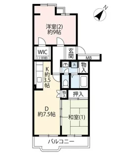 UR多摩ニュータウンコリナス長池【5階】の間取り