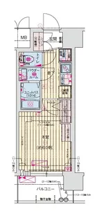 プレリスNEO大阪十三エルヴィオン【2階】の間取り