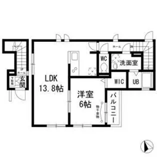 メルヴェーユ東が丘【1階】の間取り