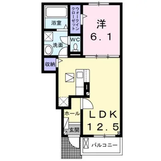 プラシード神代II【1階】の間取り