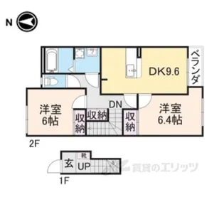 パティオリッチモンドW【2階】の間取り
