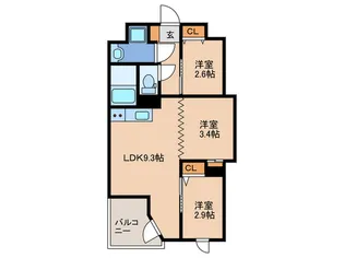 INFINITY GRANDE【2階】の間取り