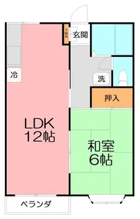 カサブランカA【2階】の間取り
