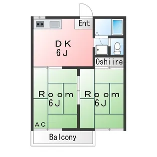 ハイツめぐみ【2階】の間取り