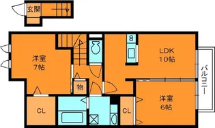 プラム ガーデン【2階】の間取り