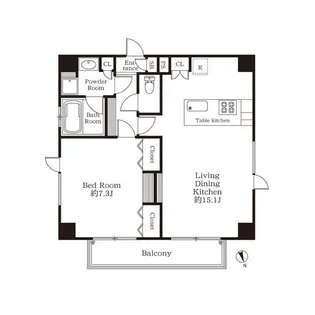 カノーア麻布【10階】の間取り