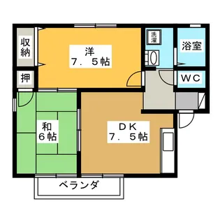 ASUKAハイツI【1階】の間取り