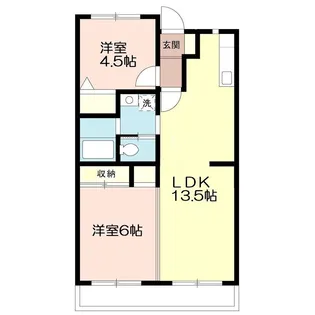 清光ハイツ【5階】の間取り