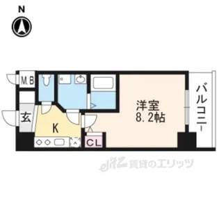 サムティ京都西大路【7階】の間取り