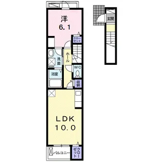アイリス【2階】の間取り
