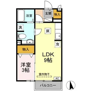 ロイヤルシャンティII【1階】の間取り