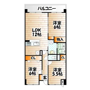 セントラルアベニュー【4階】の間取り