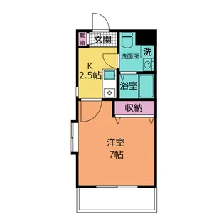 シティマンションヴィラヒロ【3階】の間取り