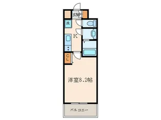 パークフラッツ尼崎【2階】の間取り